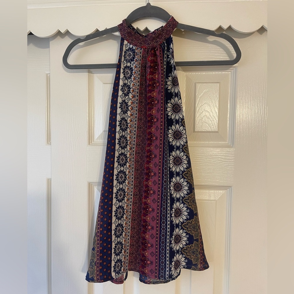 Anthropologie June& Hudson Floral Multicolor Boho Top